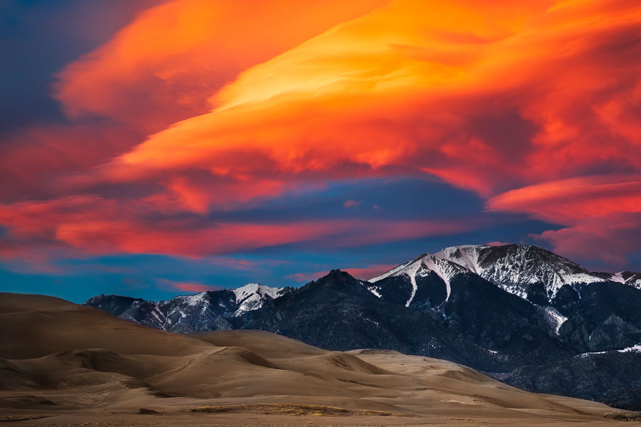 Sunset at Great Sand Dunes National Park