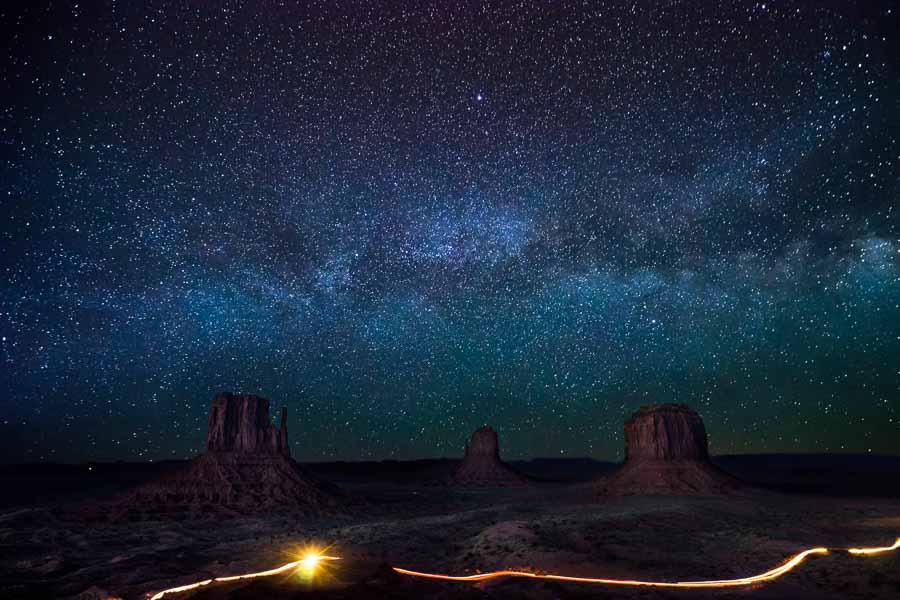 Monument Valley Beneath the Milky Way