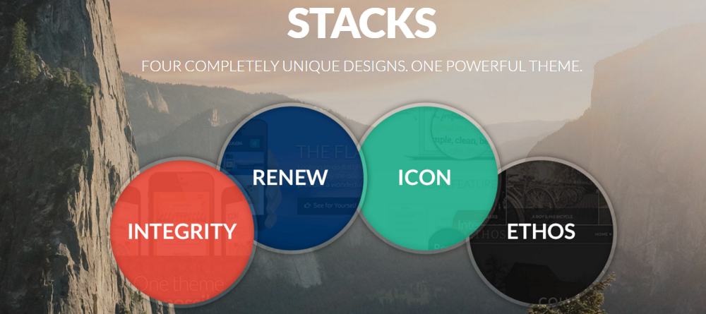 One theme with four unique designs