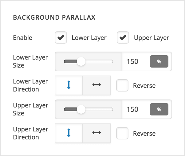 Background Parallax Controls