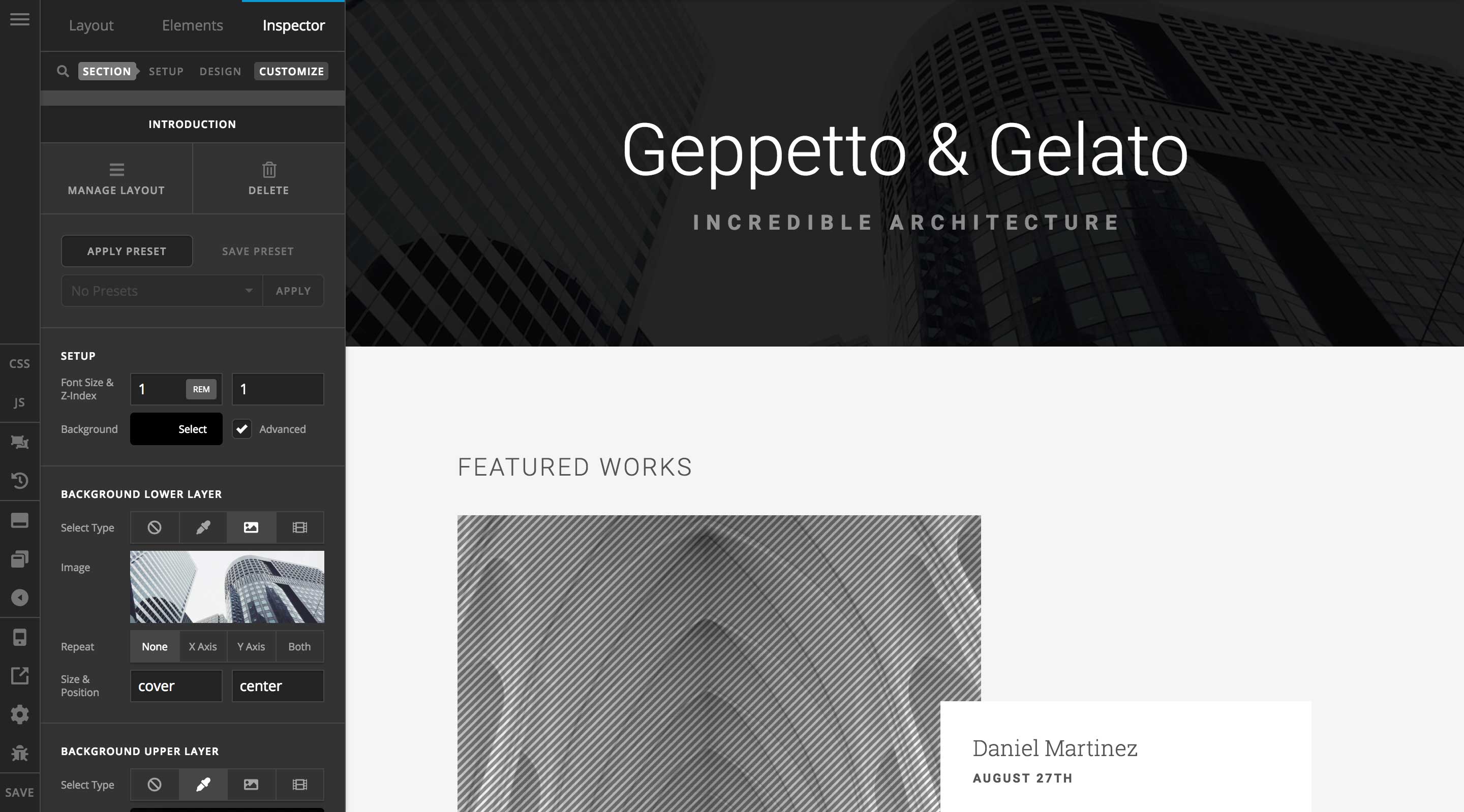 Undocking and Workspace Orientation