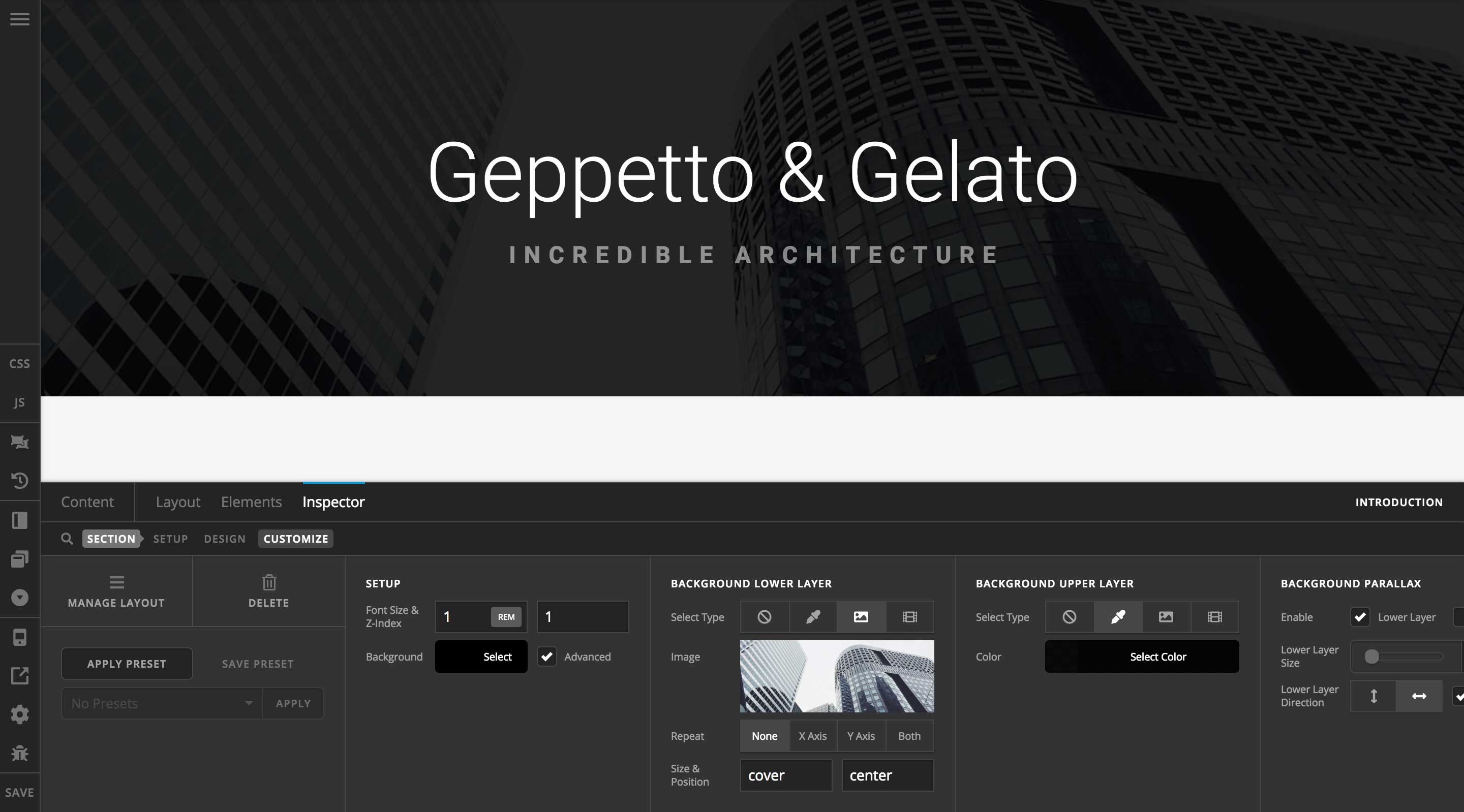 Undocking and Workspace Orientation