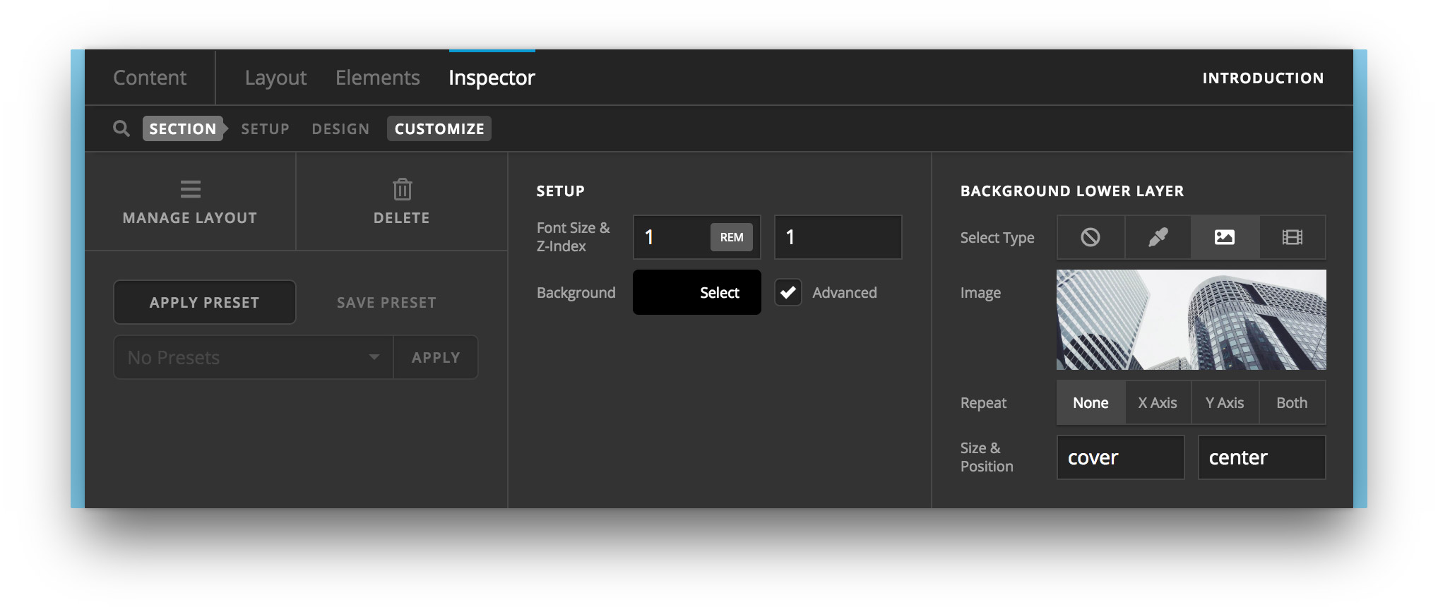 Undocking and Workspace Orientation