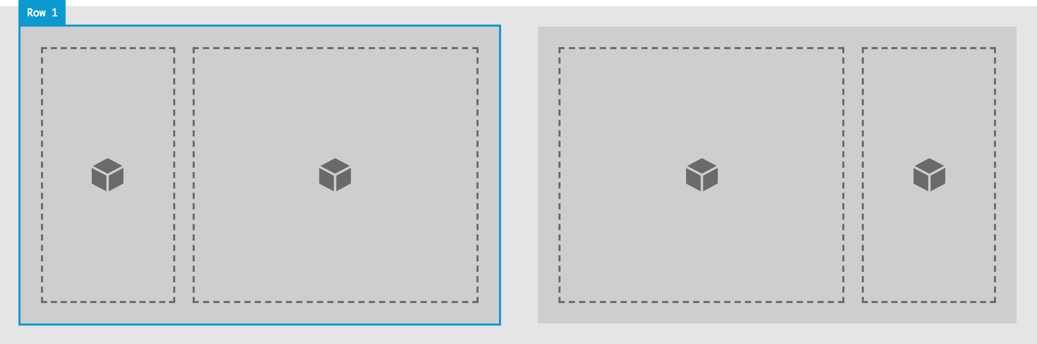 An example of a Row Element nested within a Column Element