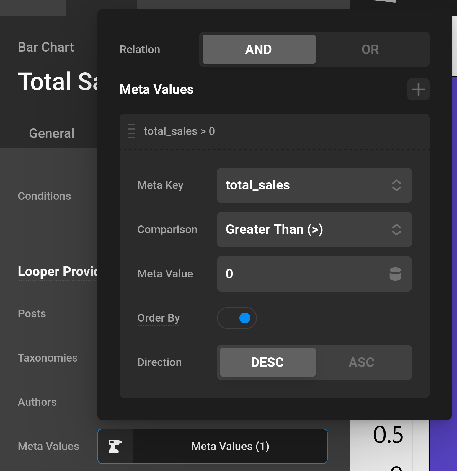 Meta Query Builder Controls