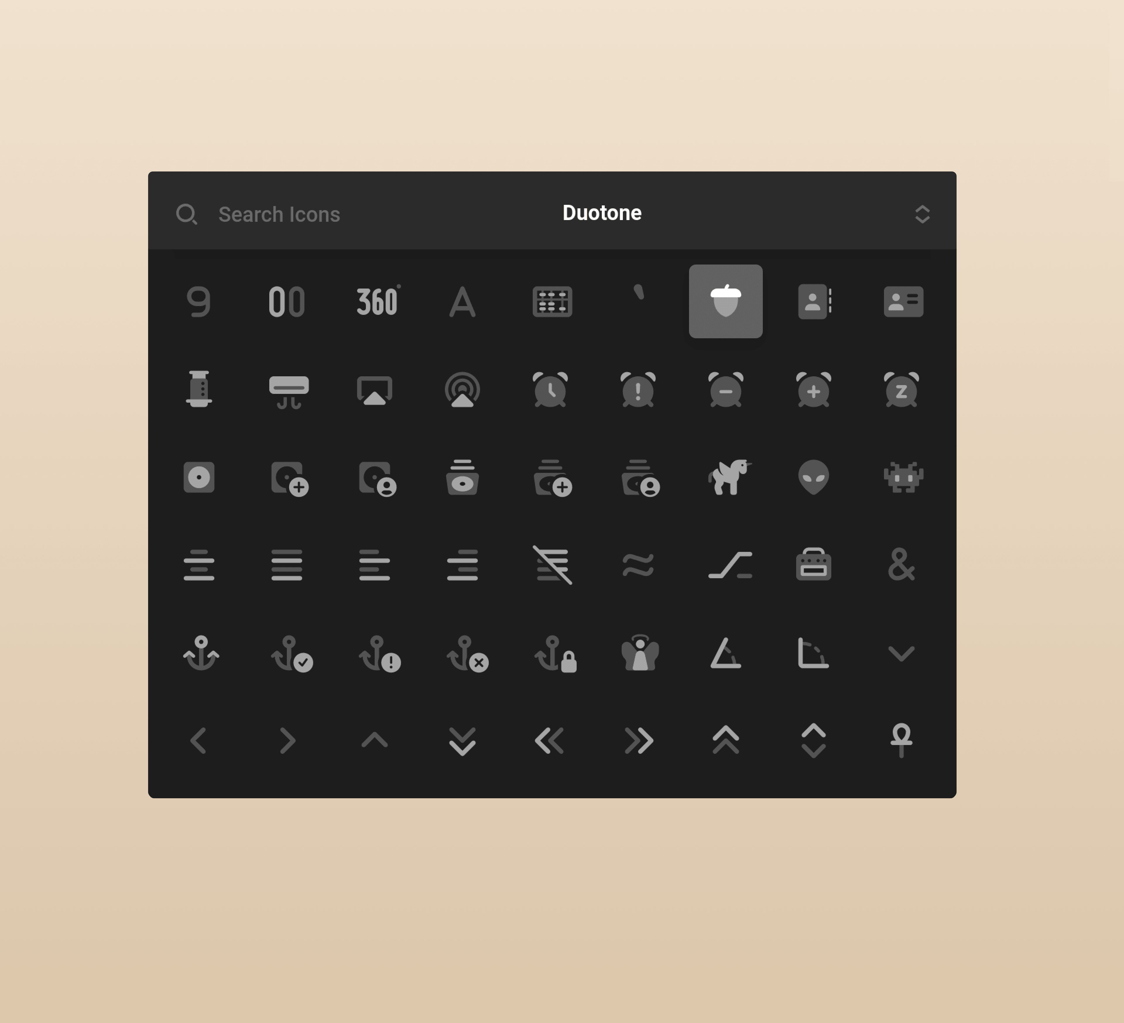 Duotone Icon Picker
