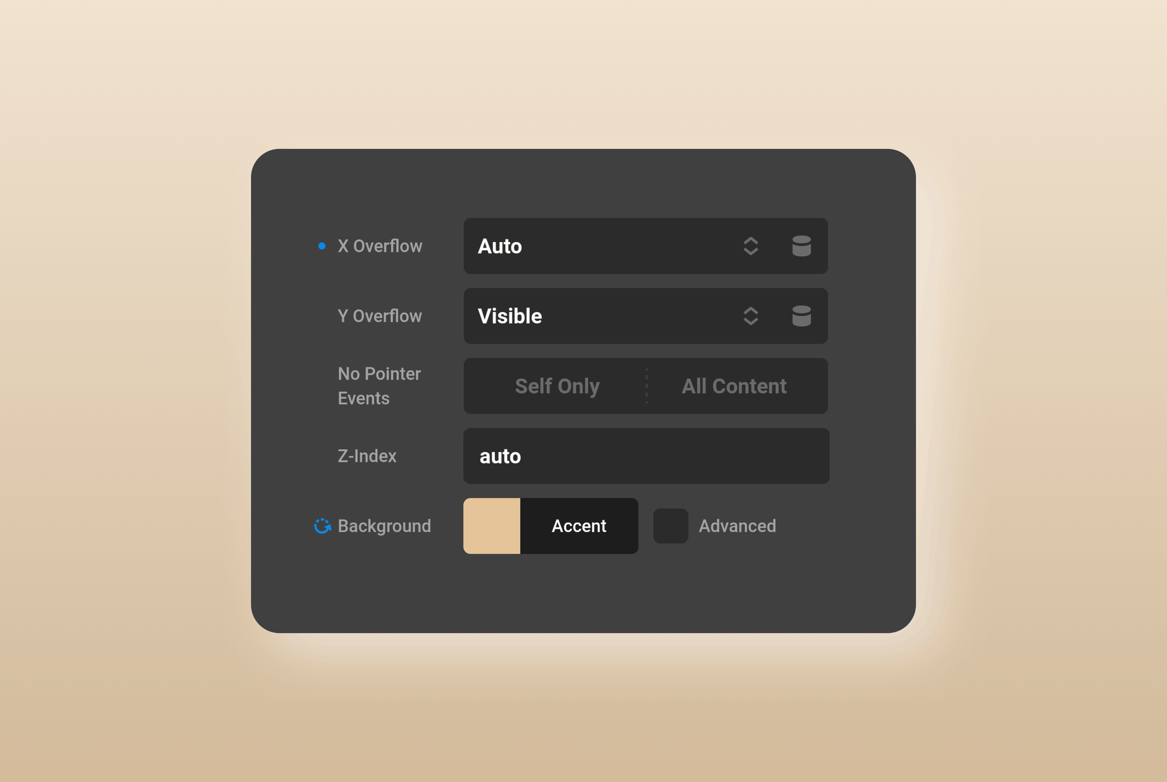 Modified Controls UI