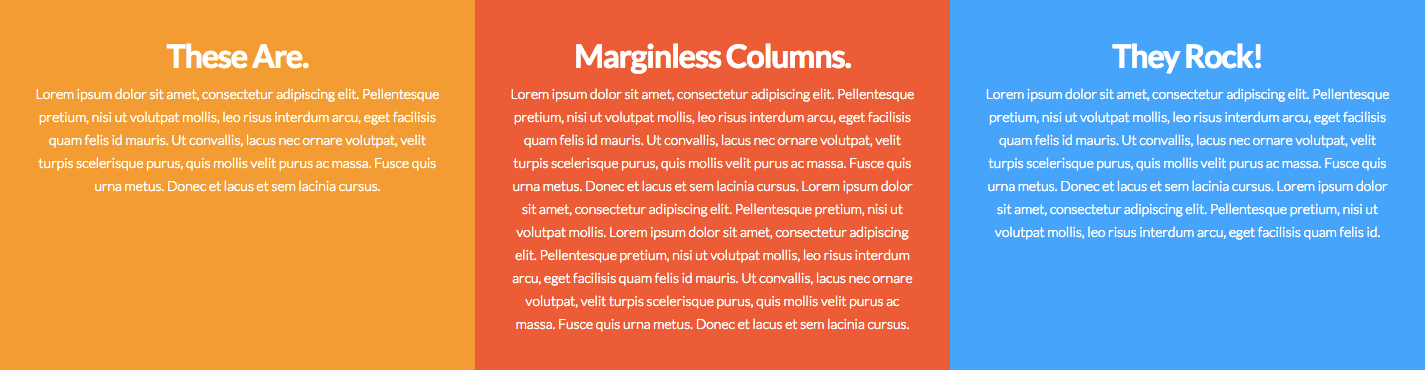 Marginless Columns