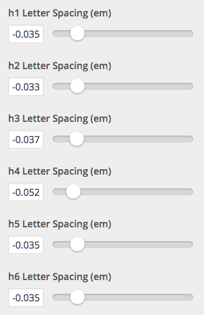 New Letter Spacing Controls