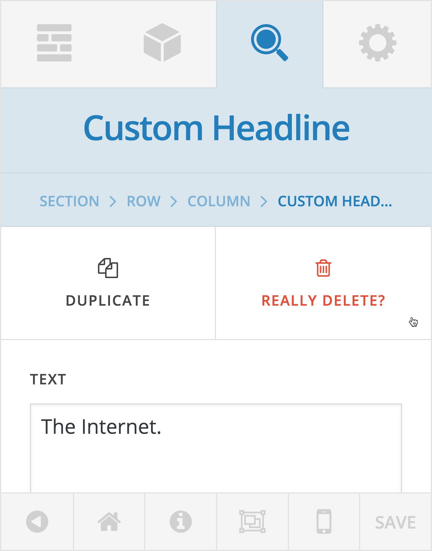 Quick Confirm Action